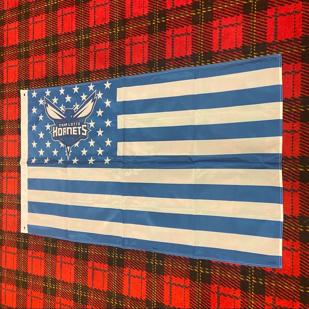 Brand new Charlotte Hornets banner flag